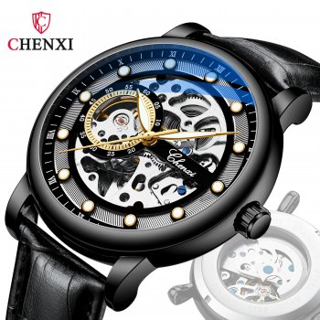Chenxi Men's Hollow Automatic Mechanical Watch Business Fashion Luminous Waterproof Manufacturer Mechanical Watch
