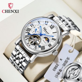 Chenxi wholesale business men's high-end fully automatic hollow flywheel luminous waterproof mechanical watch men