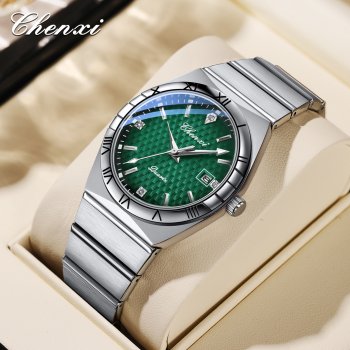 Chenxi watch couple fashion business watch quartz watch luminous calendar waterproof watch