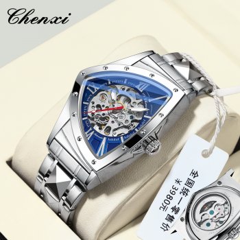 Chenxi watch men's watch mechanical watch new hollow men's luminous waterproof watch