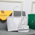 Double-sided cowhide shoulder handbag