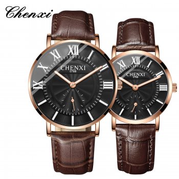Couple watches wholesale Chenxi brand men's watch thin and fashionable belt watch women's brand watch same style