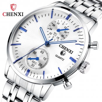 Factory direct sales men's watch alloy Chenxi brand quartz watch fashion men's watch waterproof