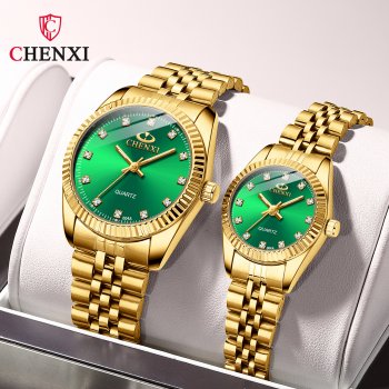 Men's and women's watches Waterproof business watches Popular watches Gold couple watches