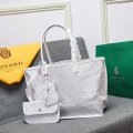 Double-sided cowhide shoulder handbag