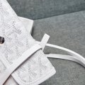 Double-sided cowhide shoulder handbag