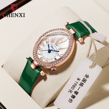 Chenxi new watch ladies watch fashion diamond oval watch