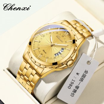 Chenxi men's watch hot sale calendar luminous waterproof watch fashion business quartz watch