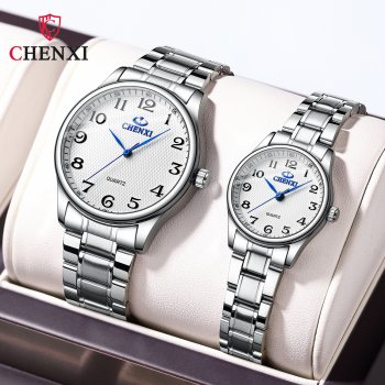 Famous craftsman couple watch Chenxi brand steel band men and women watch wholesale casual quartz pair watch