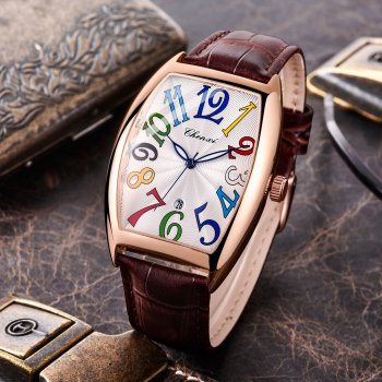 Chenxi digital watch men's calendar casual belt men's quartz watch