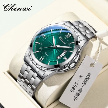 Chenxi watch quartz watch men's watch calendar watch men's waterproof luminous fashion business watch