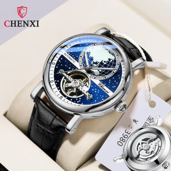 Chenxi map hollow automatic mechanical watch men's strong luminous flywheel business mechanical watch