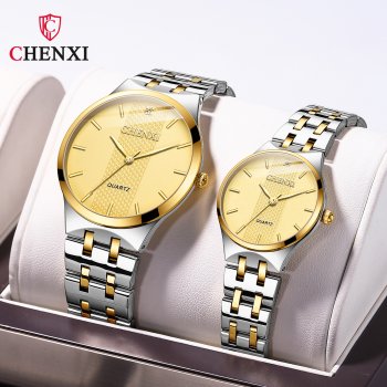 Watches for men and women couple watches Ladies ins style new simple casual ultra-thin quartz watch waterproof couple watch