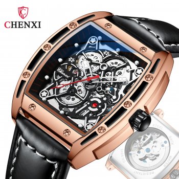 Chenxi wine barrel fully automatic mechanical men's watch Douyin fashion business manufacturer hollow mechanical watch men