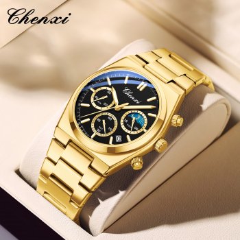 Chenxi quartz watch wholesale multifunctional men's watch steel watch business calendar men's watch